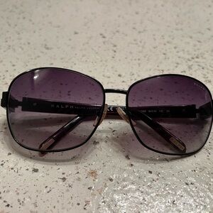 Ralph Lauren Black and Purple Women's Sunglasses RA4044